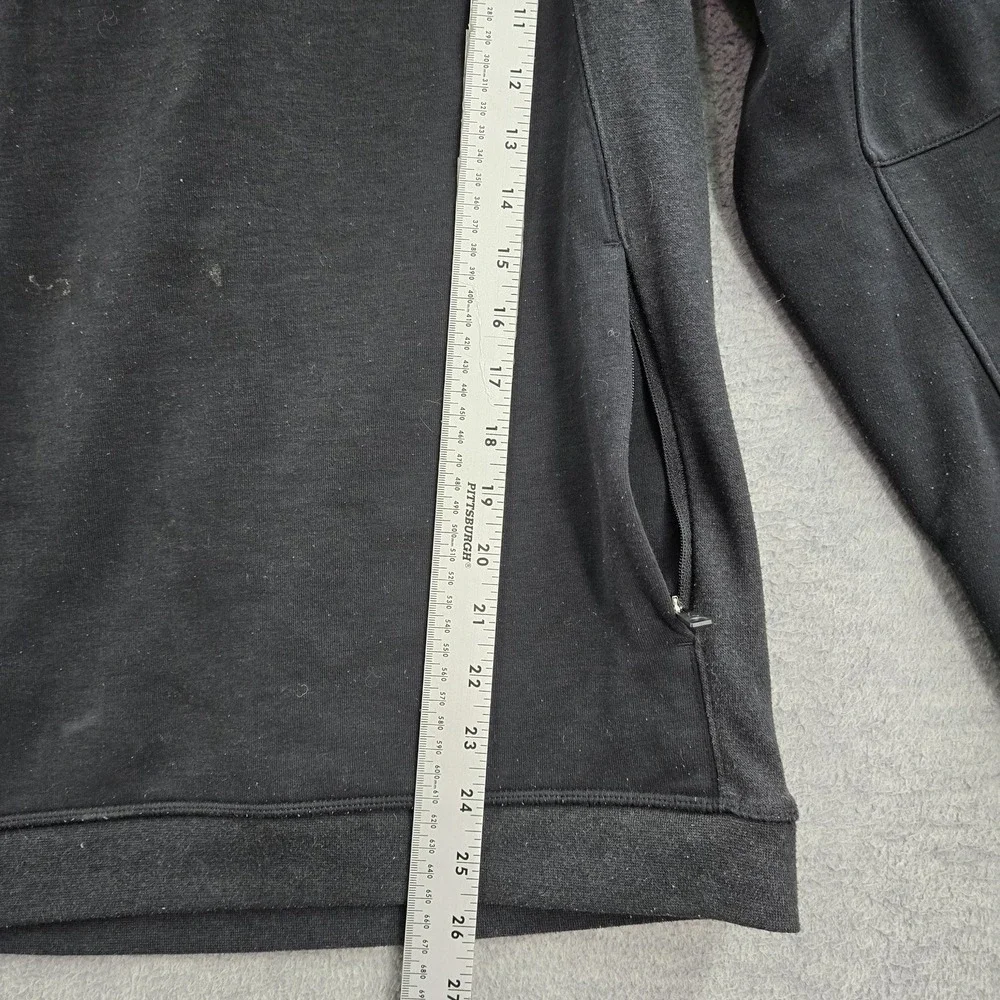 Air Jordan Men Sweatshirt S Black Jumpman Logo Activewear Statement 1/2 Zip‎
